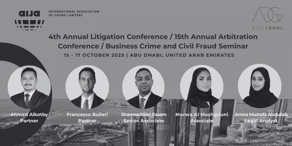 ADG Legal at AIJA 2025 Annual Conferences in Abu Dhabi ADG Legal at AIJA 2025 Annual Conferences in Abu Dhabi