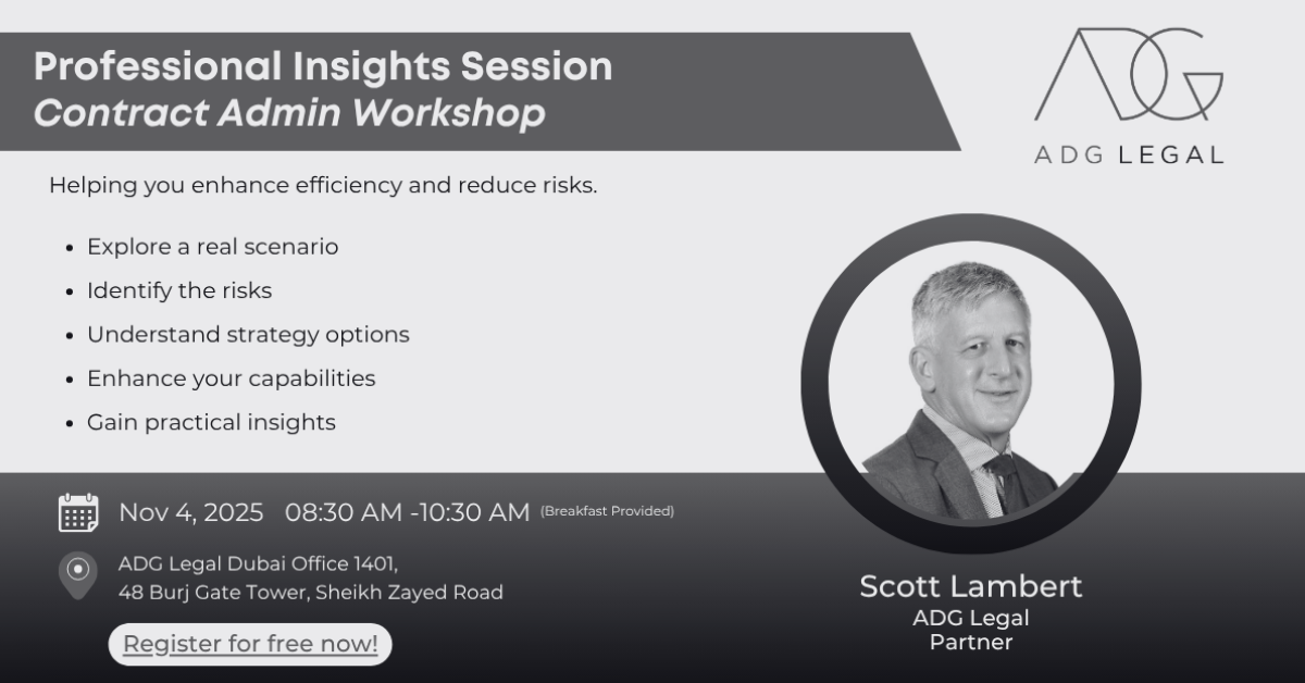 Contract Administration Workshop with Scott Lambert Contract Administration Workshop with Scott Lambert