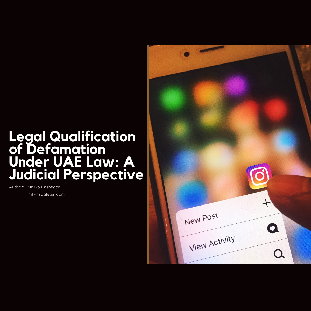 Legal Qualification of Defamation Under UAE Law: A Judicial Perspective
