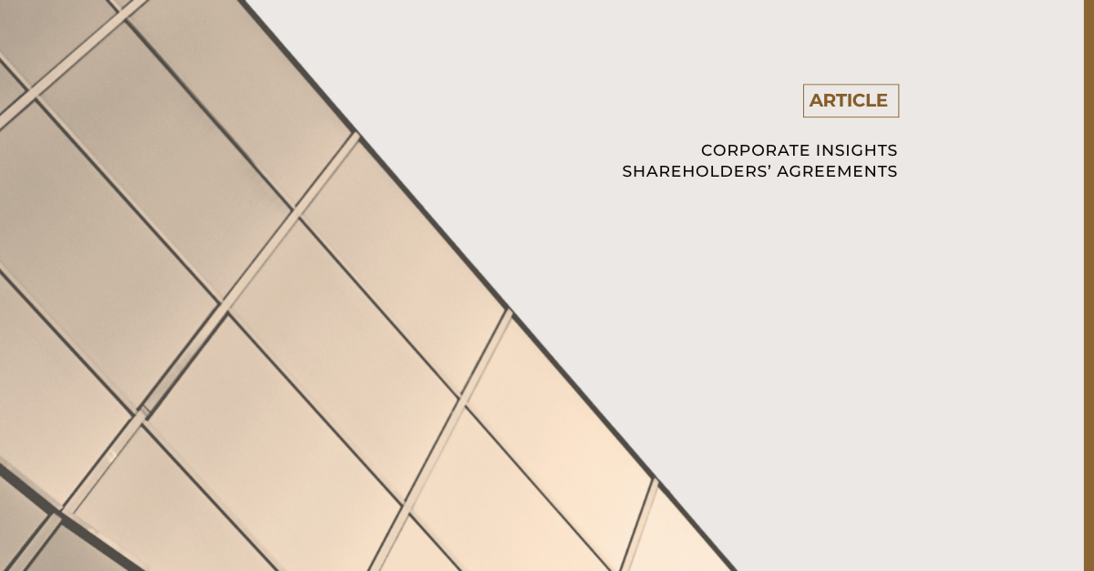My Business Partner Is My Friend. Why Do I Need a Shareholders’ Agreement?