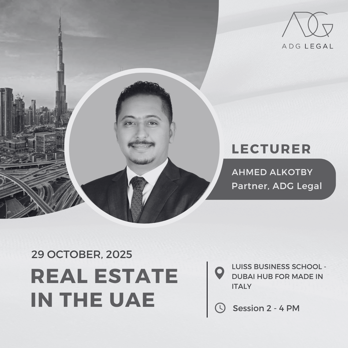 Ahmed AlKotby Lectures on UAE Real Estate