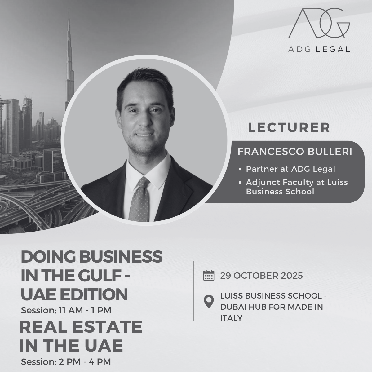 Insights on UAE Business & Real Estate with Francesco Bulleri